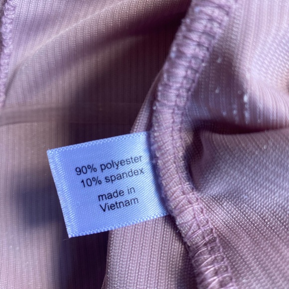 Lane Bryant Metallic Pink Velour Long Sleeved Wrap Front Top Size 18 20 - Picture 6 of 10